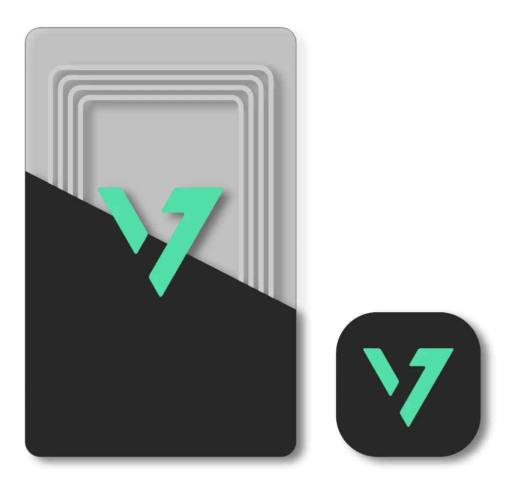 حزمة oneVcard للبداية: بطاقة Classic وملصق Badge